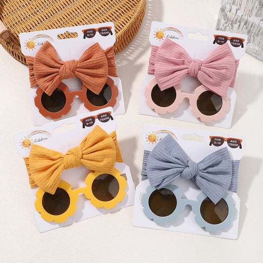 Fashion Baby Glasses and hair bow
