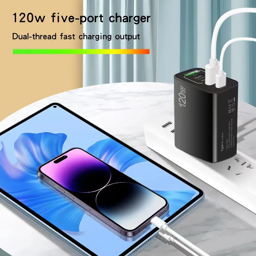 5 Ports USB Charger Fast Charging