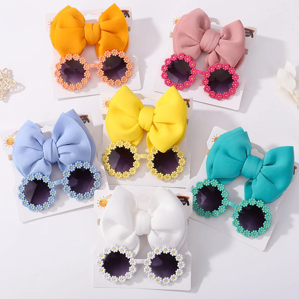 Fashion Baby Glasses and hair bow