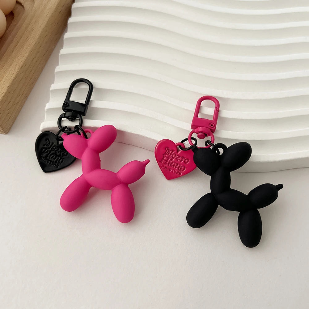 Cute Acrylic Cartoon Balloon Dog Keychains