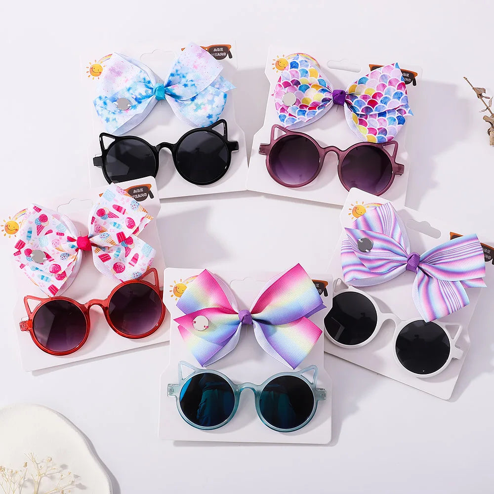 Fashion Baby Glasses and hair bow