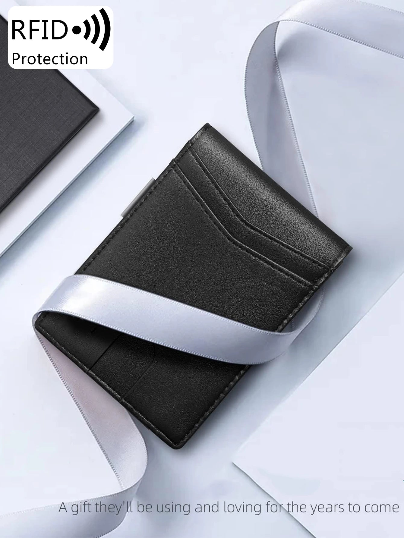 RFID blocking multi-functional ultra-thin 12-card wallet