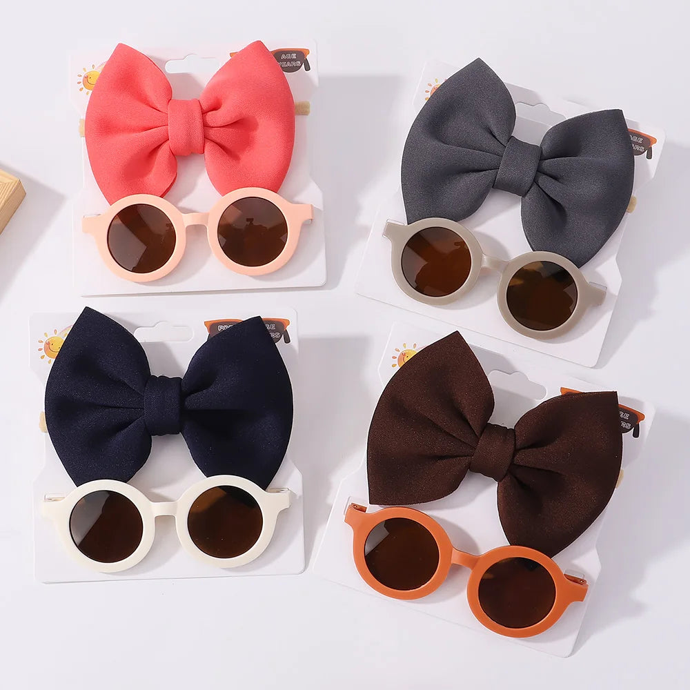 Fashion Baby Glasses and hair bow