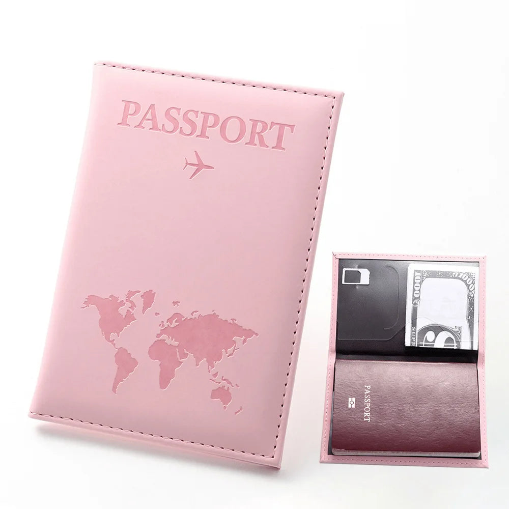 Women Men RFID Vintage Business Passport Covers
